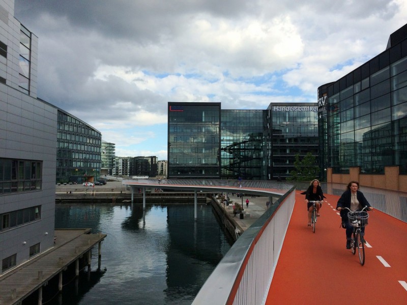 Cykelslangen, a dán főváros biciklis hídja