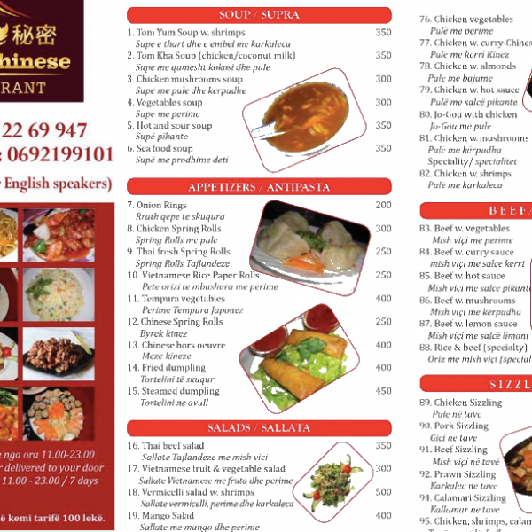 Thai/kínai étterem