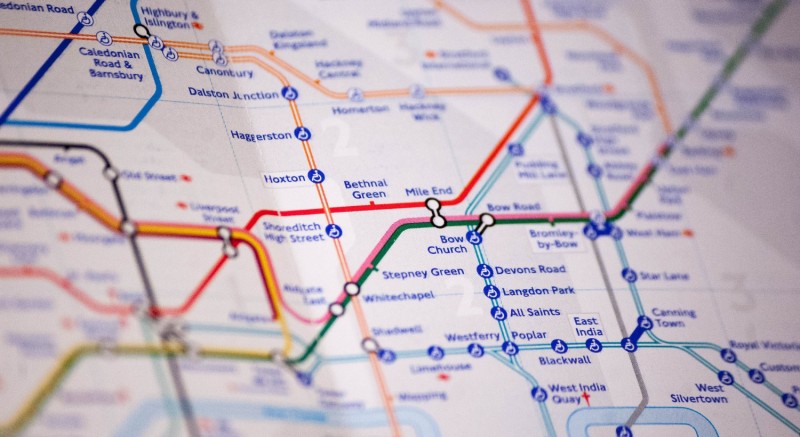 London, tube térkép