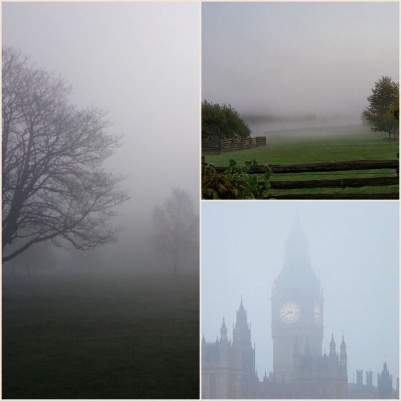 Uxbridge, Bideford és a Big Ben ködbe burkolózva